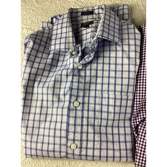 Bundle lot of 2 J Crew Men's Shirts * Ludlow*120’s 2 ply* check pattern *EUC - Picture 8 of 9
